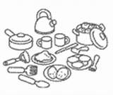 Keuken Kleurplaten Koken Kookset Flevoland sketch template