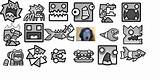 Dash Geometry Icon Surprised Single Every Comments Geometrydash sketch template