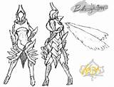 Warframe Excalibur Coloring Pages Concept Template sketch template