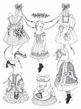 Paper Dolls Coloring Pages Doll Printable Victorian Kids Color Pioneer American Bestcoloringpagesforkids Vintage Colouring Girls Print Cut Girl Adult Printables sketch template