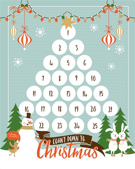 countdown  christmas printable christmas countdown calendar xmas