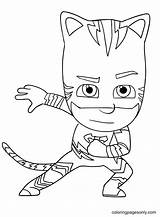 Catboy Masks Coloringpagesonly sketch template