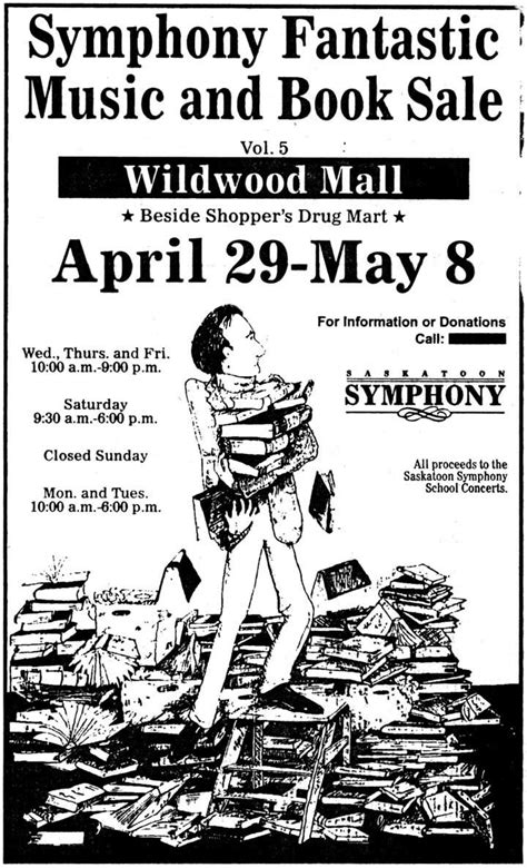 saskatoon symphony book  sale advertisements