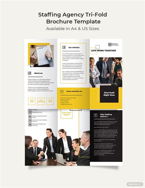 staffing agency brochure template