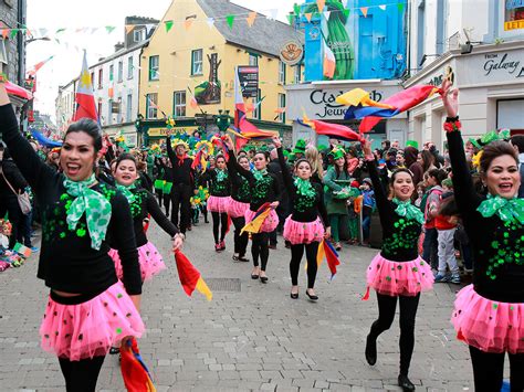 st patricks day festival  parade  galway ireland