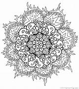 Coloring Pages Adults Mandala Printable Mandalas Comments sketch template