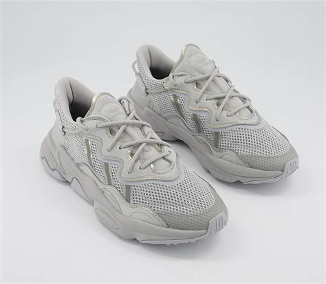 adidas ozweego trainers grey  grey  white unisex sports