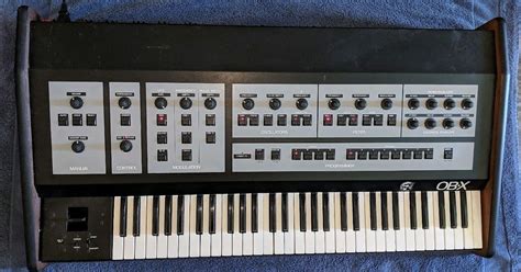 matrixsynth oberheim ob  analog synthesizer full  voices pro serviced rev  block face