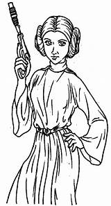 Princess Leia Coloring Pages Getcolorings Printable sketch template