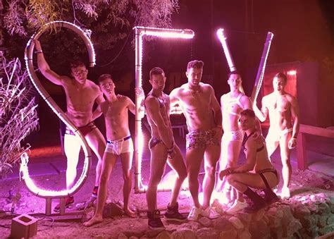 gay porn stars sucking and fucking each other among porn fans at porn disco 2019 in palm springs