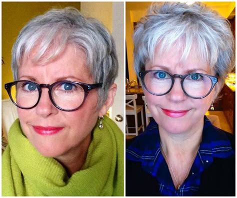 9 Most Beautiful Short Hairstyles For Women With Grey Hair