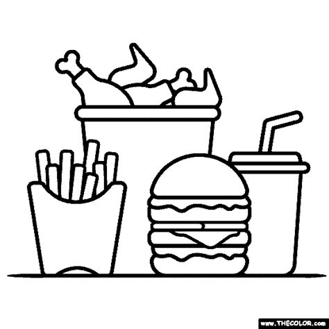 food  coloring pages thecolorcom