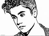 Wecoloringpage Coloring Pages Bieber Justin Source sketch template