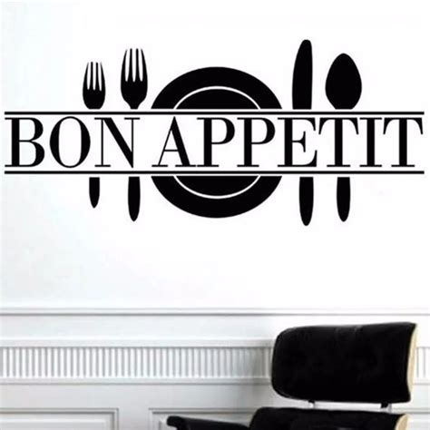 buy bon appetit quotes wall sticker art decals living room kitchen restaurant