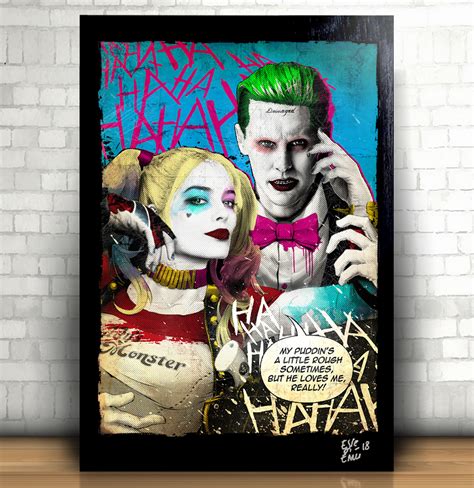 Harley Quinn And Joker From Suicide Squad Movie Pop Art
