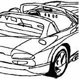 Coloring Dodge Pages Sport Car Viper Acr sketch template