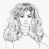 Colorir Beyonce Imagens Celebridades Stars Coloriages Rihanna Shakira sketch template