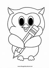 Owl Eule Gufetto Matita Chouette Coloriage Ausmalbilder Eulen Gufi Dover Owls Coruja Disegnidacolorare Colorir Sagome Accoglienza Pintura Patterns Libri Buho sketch template