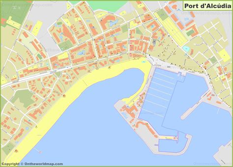 detailed map  port dalcudia