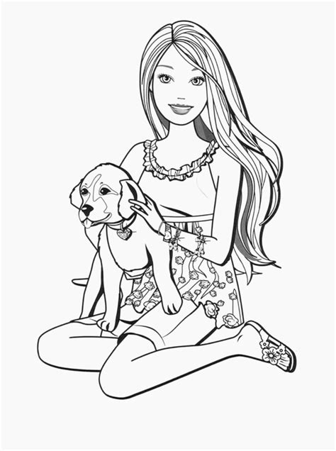 images barbie puppy coloring pages barbie puppy coloring pages