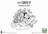 Colouring Quiet Shhh Pack Resource sketch template