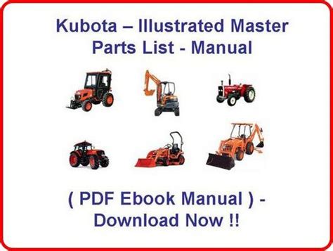 kubota lf tractor parts manual illustrated master parts list manual high quality