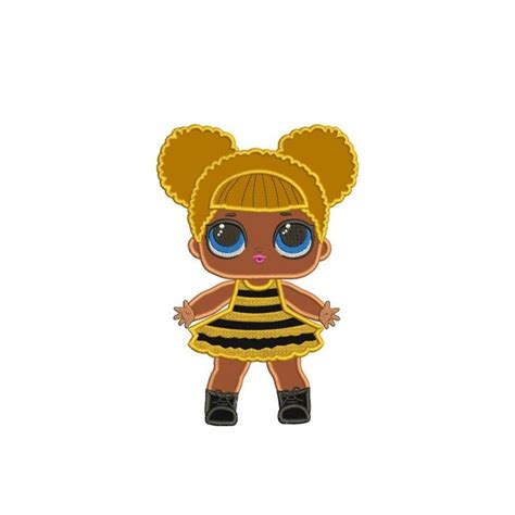 lol surprise doll queen bee applique design applique designs queen
