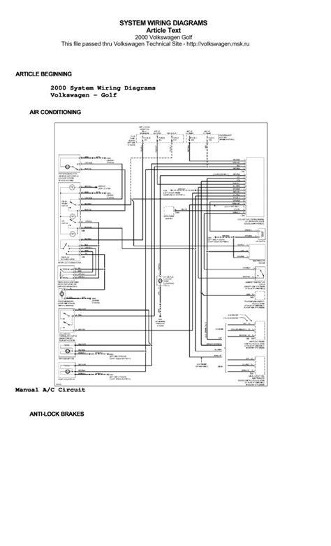 golf iv wiring diagramspdf  mb