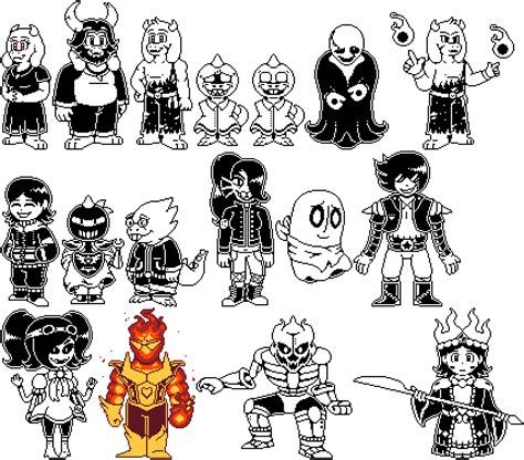 [undertale Au Alternate Reality] The Cast Remade By