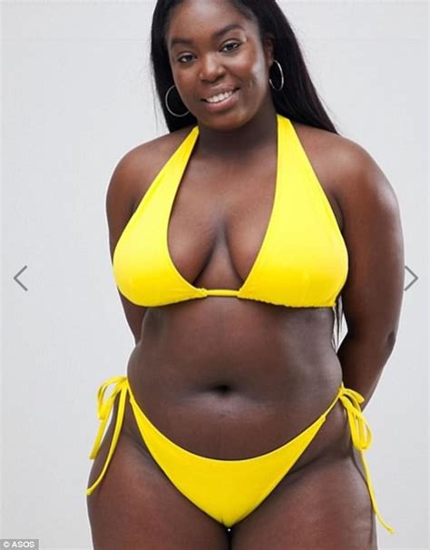 Asos Praised For Using Black Plus Size Model To Model Yellow Bikini