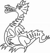 Clipart Dragon Naga Mewarnai Gambar Chinese Clip Year Library sketch template