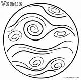 Planet Coloring Pages Venus Printable Kids Cool2bkids sketch template