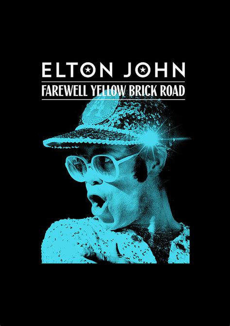 Frame Print Elton John Farewell Yellow Brick Road Iy02 Digital Art By