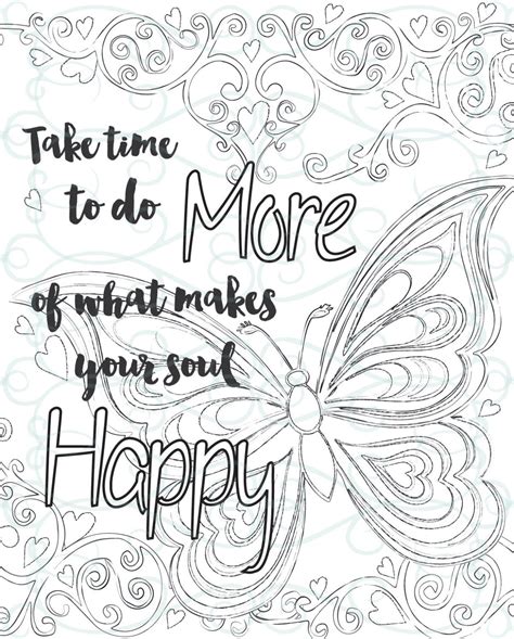 adult inspirational coloring page printable    soul