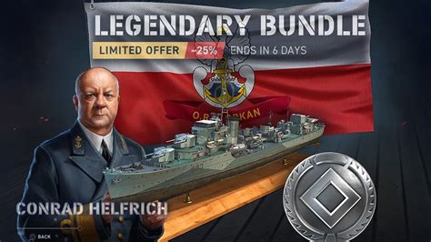 orkan conrad helfrich legendary bundle world  warships legends youtube