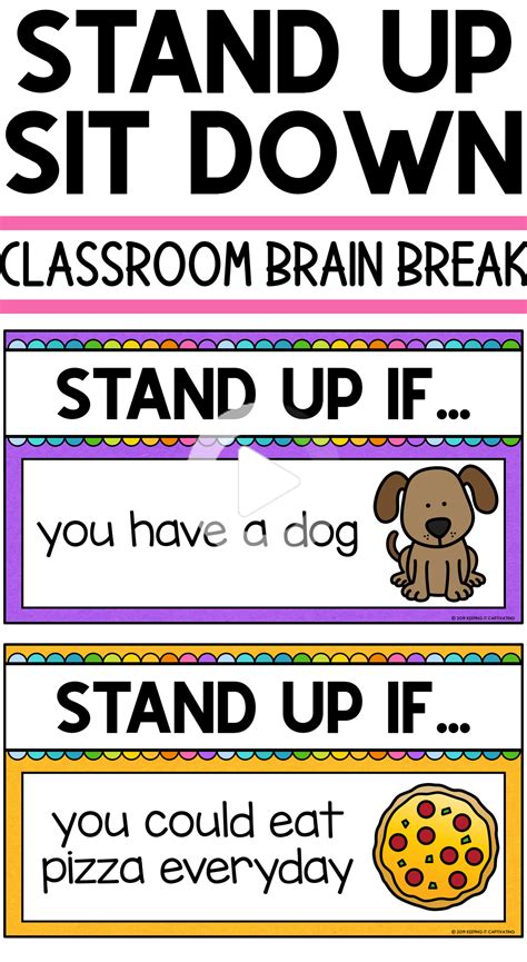 Classroom Brain Break In 2020 First Grade Classroom Responsive