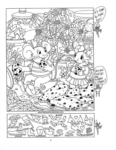 hidden picture featuring mice   garden hidden object puzzles
