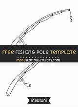 Fishing Pole Template Medium Moreprintabletreats Sponsored Links Templates sketch template