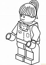 Lego Pages Police Woman Coloring City Printable Color Print sketch template