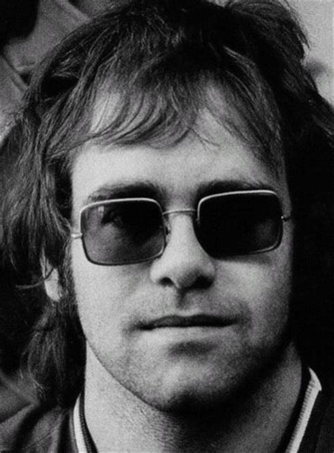Elton John Early Photo Bw Politusic