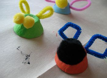 egg carton insects  kaboose insect crafts earth day crafts crafts