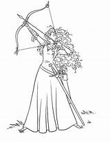 Coloring Merida Brave Disney Pages Princess Arrow Ready Getcolorings Shooting Archery Release Colouring Color Getdrawings Colorings Print Choose Board sketch template