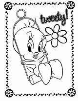 Coloring Bird Pages Tweety Printable Print Kids Sheets Colouring Birds sketch template