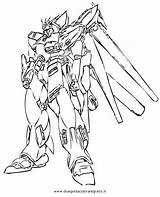 Gundam Coloring Wing Cartoni sketch template