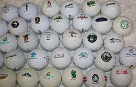 lot detail   logo golf balls   europe courses