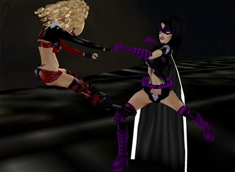 fight huntress vs harley quinn gb rd1 by mary margret on