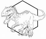 Rex Indominus Jurassic Colorir Colouring Pre04 Jw sketch template