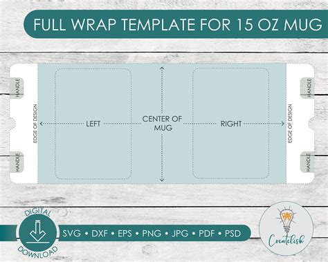 oz mug sublimation template