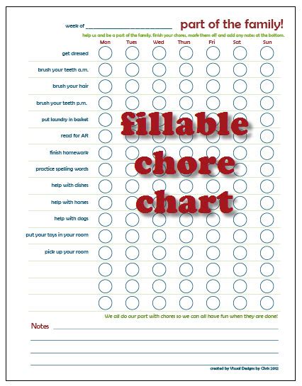chris durnan visual designs  chris chore chart printable
