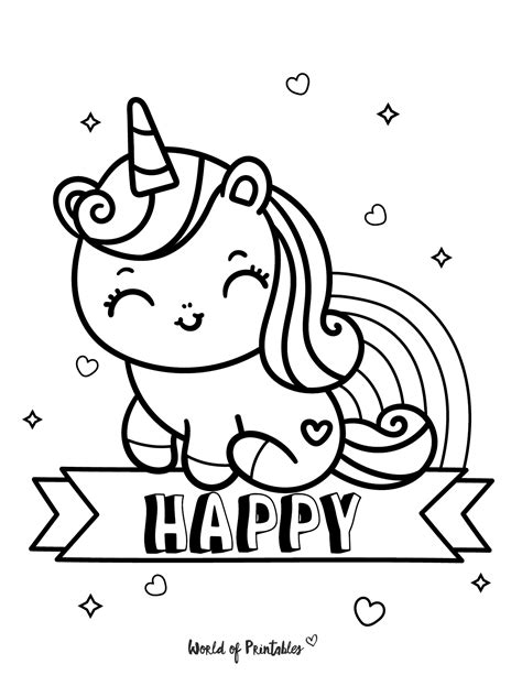 unicorn coloring page  kids adults coloring home